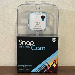iON SnapCam Wearable HD Video Camera White NIB 8MP WiFi Bluetooth Splashproof